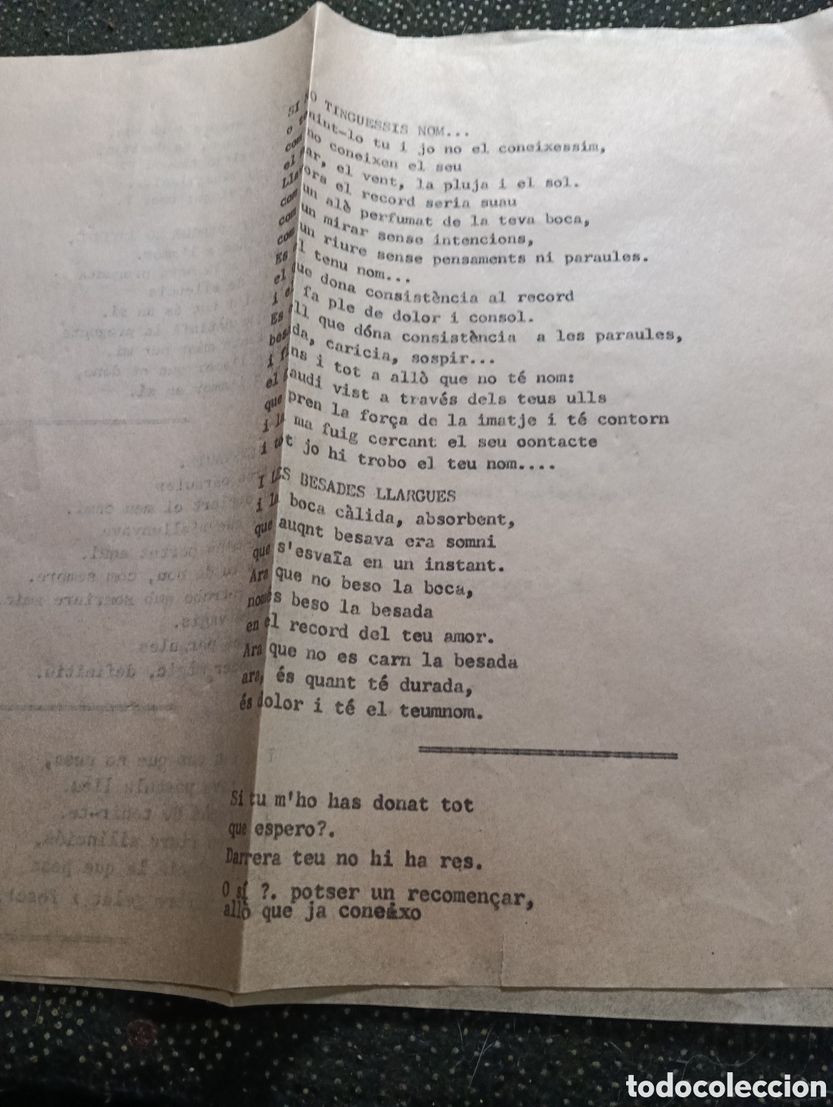 Libros antiguos: Poes&iacute;a escrita en la prisi&oacute;n o fort&iacute;n de Illetes en Calvi&aacute;, Mallorca en 1944 por un preso o funciona