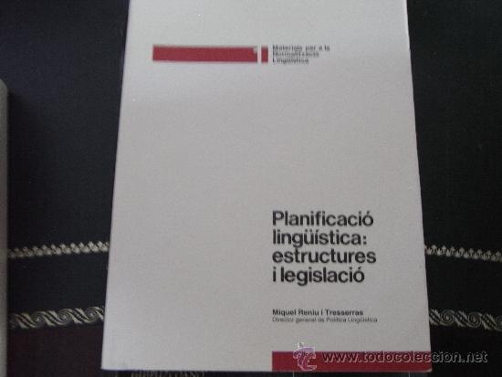 Libros antiguos: Planificaci&oacute; ling&uuml;&iacute;stica: estructures y legislaci&oacute;. - Foto 1