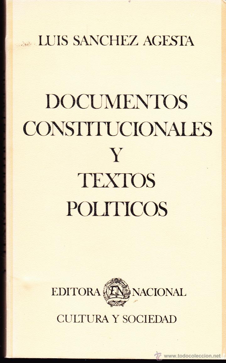 Libros antiguos: DOCUMENTOS CONSTITUCIONALES Y TEXTOS POLITICOS . - Foto 1