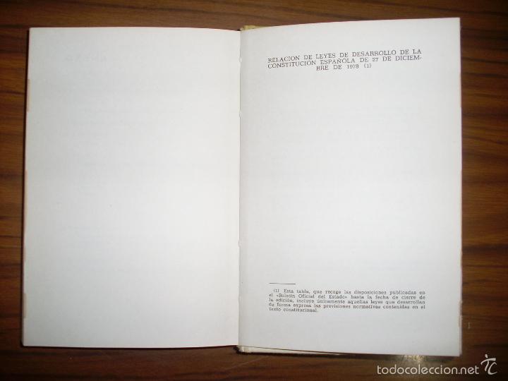 Libros antiguos: CONSTITUCION ESPA&Ntilde;OLA - Foto 3
