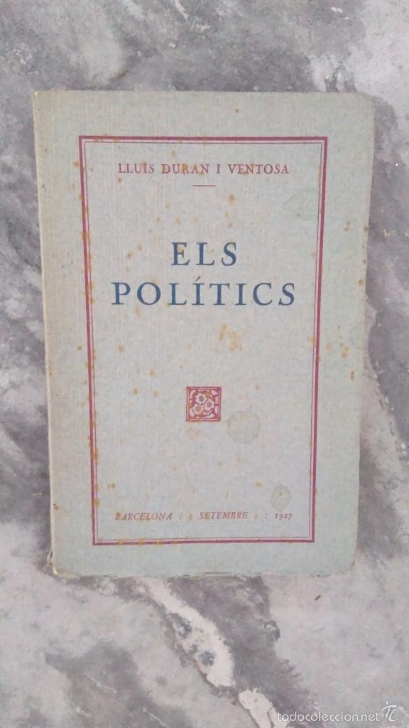 Libros antiguos: Els Politics - Foto 1