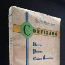 Libros antiguos: CONFINADO / NOVELA POLITICA COMICO DRAMATICA / GARCIA AZNAR, JOSE MARIA / 1934. Lote 72216067