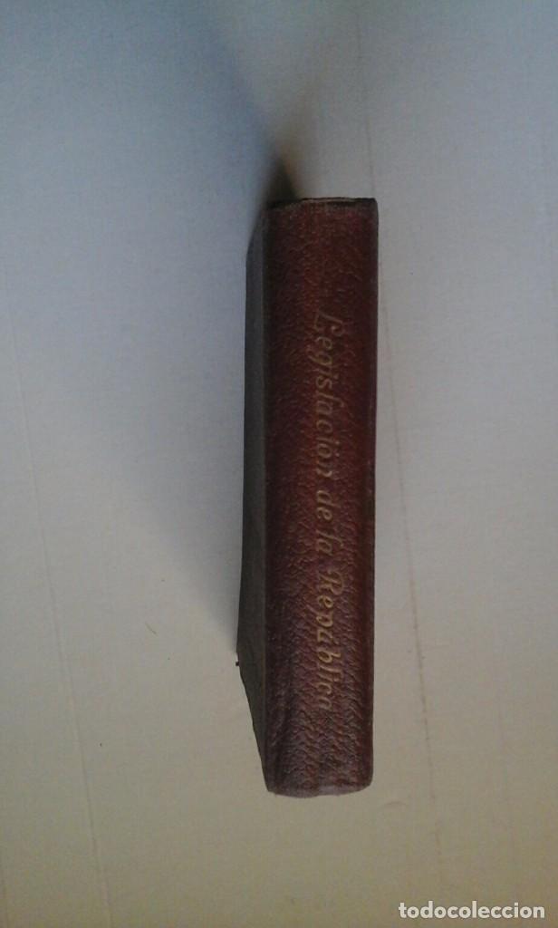 Libros antiguos: Legislaci&oacute;n de la Rep&uacute;blica. - Foto 1