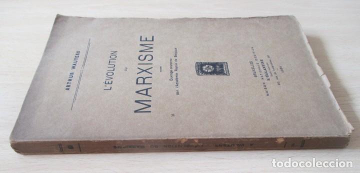 Libros antiguos: L&rsquo;&eacute;volution du marxisme, de Arthur Wauters - Foto 2