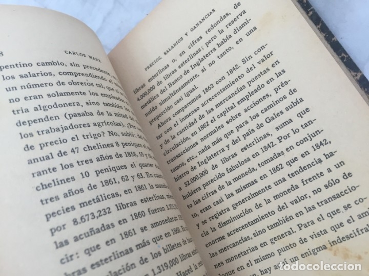 Libros antiguos: Carlos Marx. Precios, Salarios y Ganancias. 1920 Biblioteca Juventudes Libertarias Llano de Besós - Foto 5 - 181165577