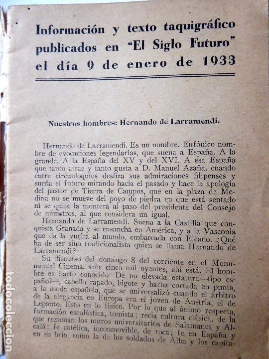 Libros antiguos: L-3412.REGIMEN NATURAL Y ORGANICO DE ESPAÑA Y DE LAS CIVILIZACIONES CRISTIANAS.L.HERNANDO LARRAMENDI - Foto 2 - 183937768