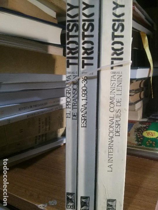 Libros antiguos: Tres tomos de obras de trotsky, akal editor. - Foto 1