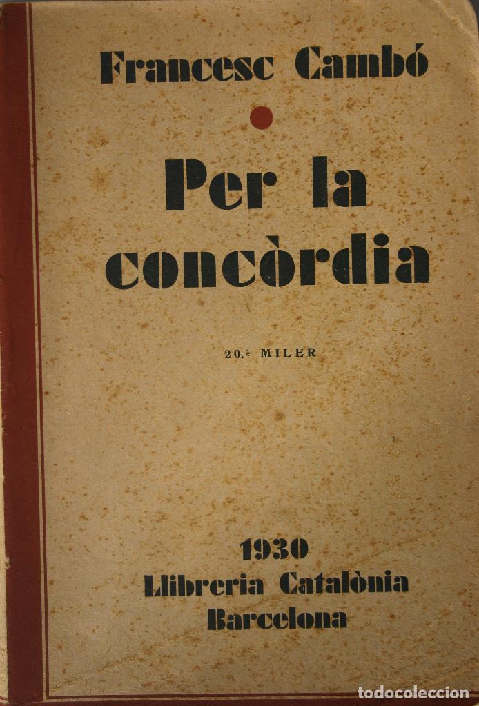 Libros antiguos: Per la conc&ograve;rdia (1930) - Foto 1