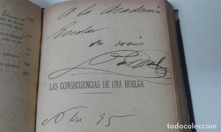 Libros antiguos: EL PATRONO Y LAS CONSECUENCIAS DE UNA HUELGA CARLOS PERIN 1891 MUY RARO - Foto 5 - 210688861