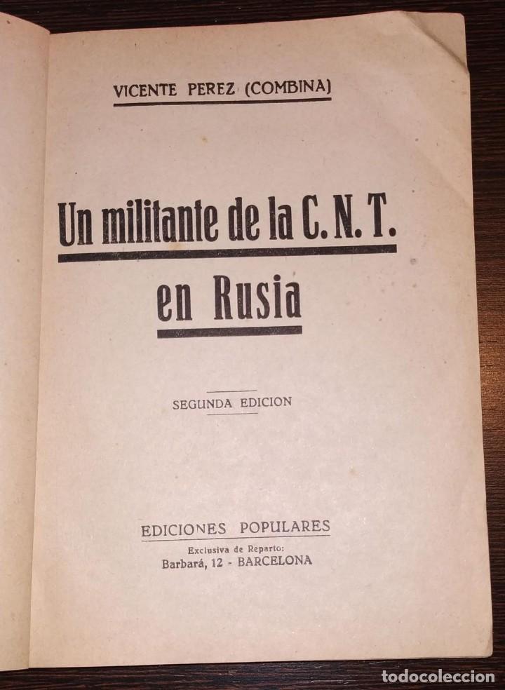 Libro Original Un Militante De La C N T En Ru Sold At Auction