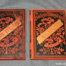 Libros antiguos: (M55) F DE P.O. - ALBUM DE PERSONAJES CARLISTAS, 2 TOMOS, EPISODIOS TRADICIONALISTAS, BARCELONA 1887
