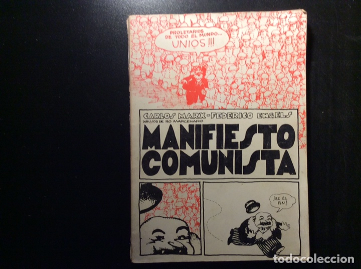 MANIFIESTO COMUNISTA. DIBUJOS RO MARCENARO (Libros Antiguos, Raros y Curiosos - Pensamiento - Política)