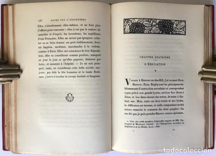 Libros antiguos: NOTES SUR LANGLETERRE. - TAINE, Hippolyte. - Foto 7