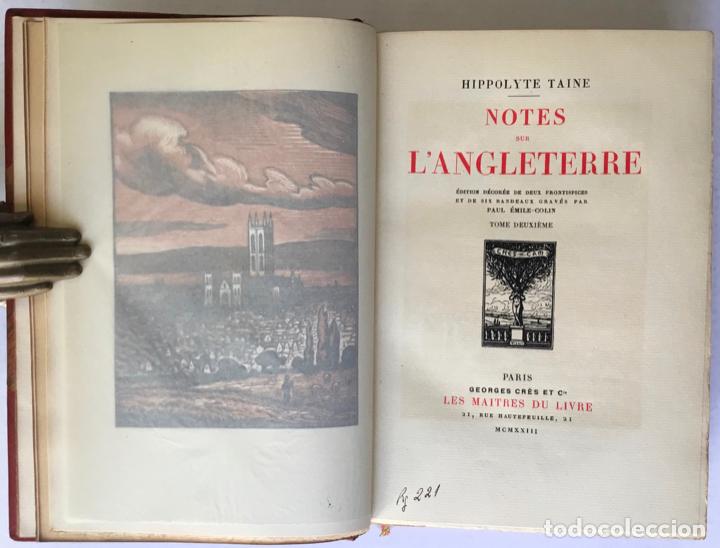 Libros antiguos: NOTES SUR LANGLETERRE. - TAINE, Hippolyte. - Foto 9