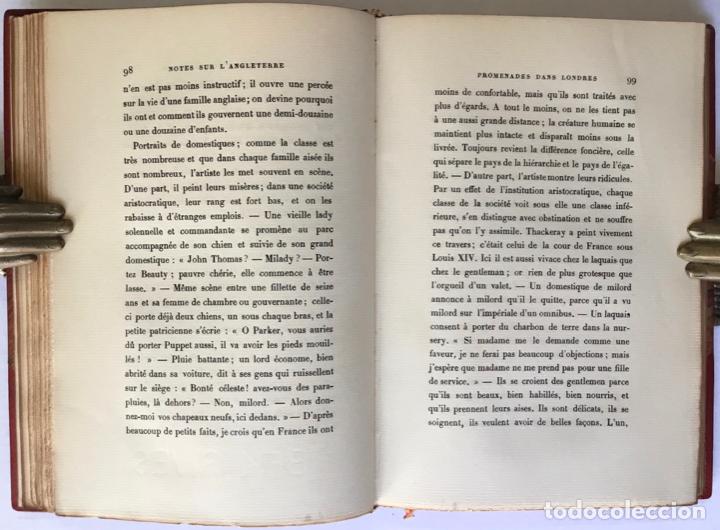 Libros antiguos: NOTES SUR LANGLETERRE. - TAINE, Hippolyte. - Foto 10