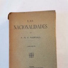 Libros antiguos: LAS NACIONALIDADES F. PI Y MARGALL 1912. Lote 280746623