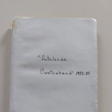 Livros antigos: ARTICLES DE CONTRABAN - 1923 A 1927 - HIPÒLIT NADAL I MALLOL-BUENOS AIRES -ARGENTINA-PUBLICAT EL1928. Lote 295431168