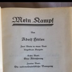 Libros antiguos: MEIN KAMPF / MI LUCHA. EDICIÓN 1932. ADOLF HITLER. LETRA GÓTICA ALEMANA