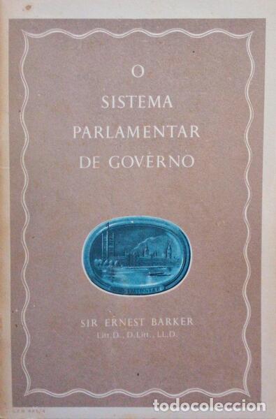 barker. sir ernest o sistema parlamentar de Compra venta en