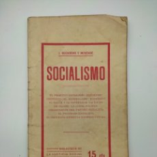 Libros antiguos: SOCIALISMO FIRMADO SU AUTOR J RECASENS MERCADER AÑO 1911 REUS. Lote 314469648
