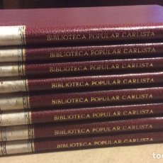 Libros antiguos: BIBLIOTECA POPULAR CARLISTA DE 1895 Y 1896. 8 TOMOS ENCUADERNADOS EN TAPA DURA.. Lote 324499163