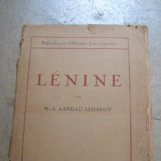 Libros antiguos: LENINE. M.-A. LANDAU-ALDANOV. EN FRANCES COMUNISMO. LENIN 1919. Lote 340786153