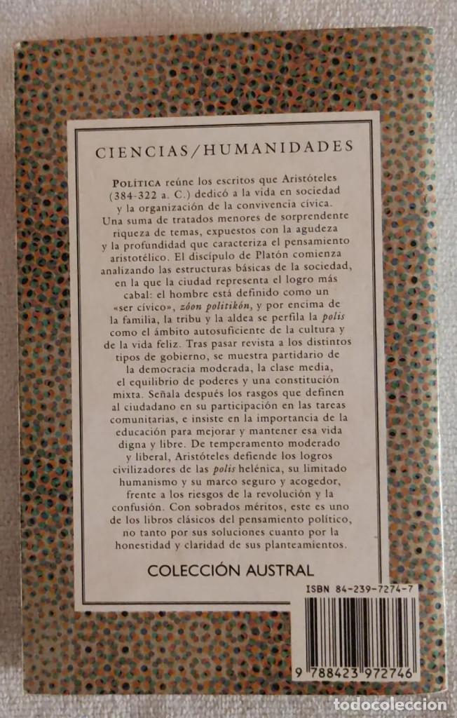 Libros antiguos: POL&Iacute;TICA. - Foto 2
