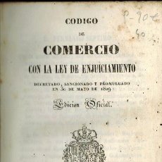 Libros antiguos: CÓDIGO DE COMERCIO CON LA LEY DE ENJUICIAMIENTO. Lote 378792244