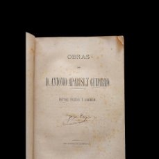 Libros antiguos: OBRAS DE ANTONIO APARISI Y GUIJARRO - DISCURSOS POLITICOS Y ACADÉMICOS - 1873