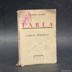 Libros antiguos: AÑO 1934 - TAREA - CARTAS POLITICAS - RAFAEL SALAZAR ALONSO - REPUBLICA ESPAÑOLA. Lote 396341139