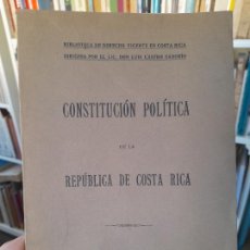 Libros antiguos: VISITA MI TIENDA CONSTITUCIÓN POLÍTICA DE LA REPUBLICA DE COSTA RICA, 1913, TIP. LEHMANN. L41
