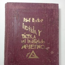 Libros antiguos: RUDOLF ROCKER. IDEOLOGIA Y TÁCTICA DEL PROLETARIADO MODERNO. ANARQUISMO