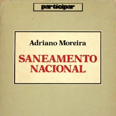 Libros antiguos: MOREIRA. (ADRIANO) - SANEAMENTO NACIONAL.