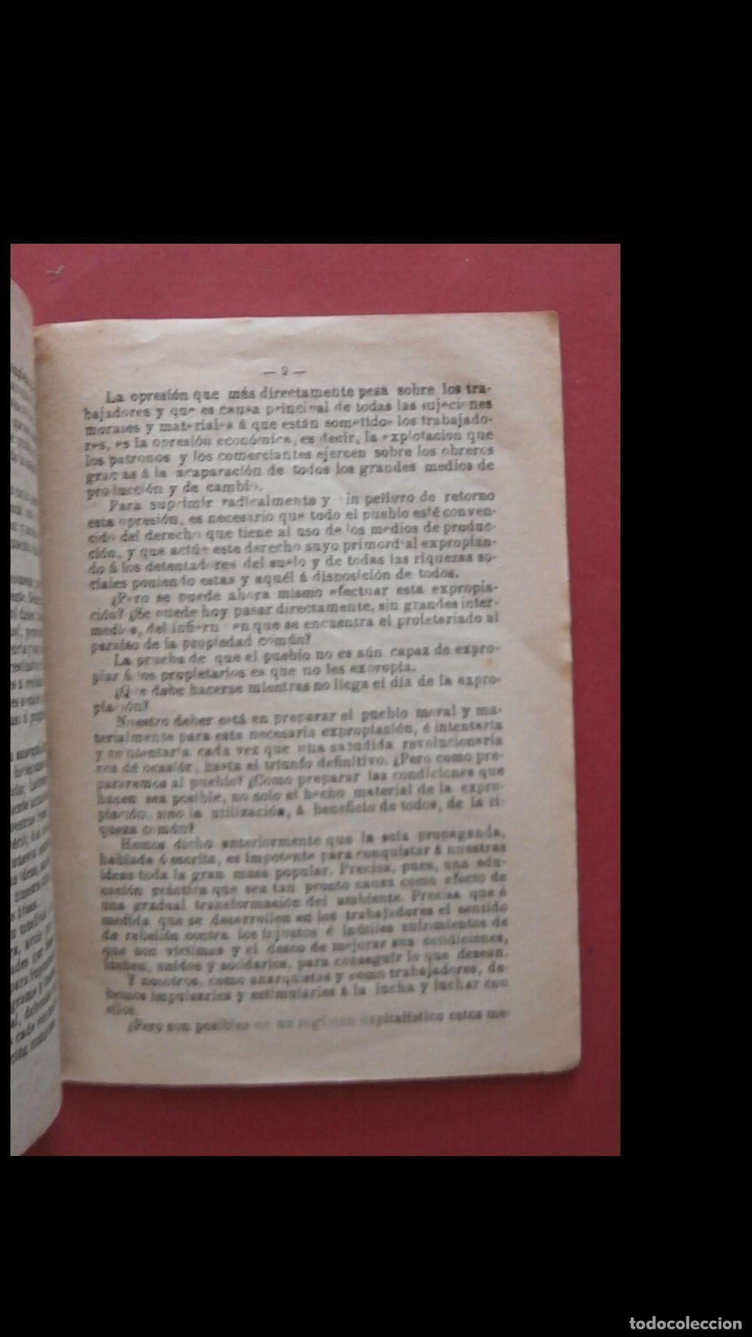 Libros antiguos: Nuestro Programa. Enrico Malatesta - Foto 2