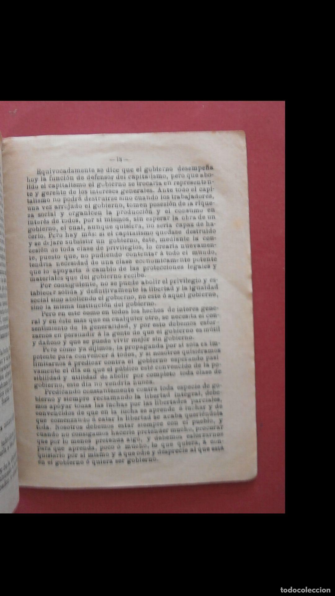 Libros antiguos: Nuestro Programa. Enrico Malatesta - Foto 3