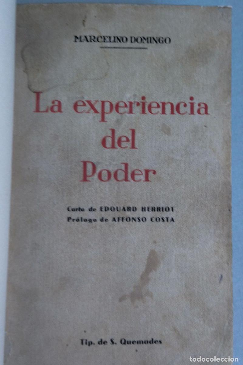 Libros antiguos: La experiencia del Poder - DOMINGO, Marcelino - Foto 3