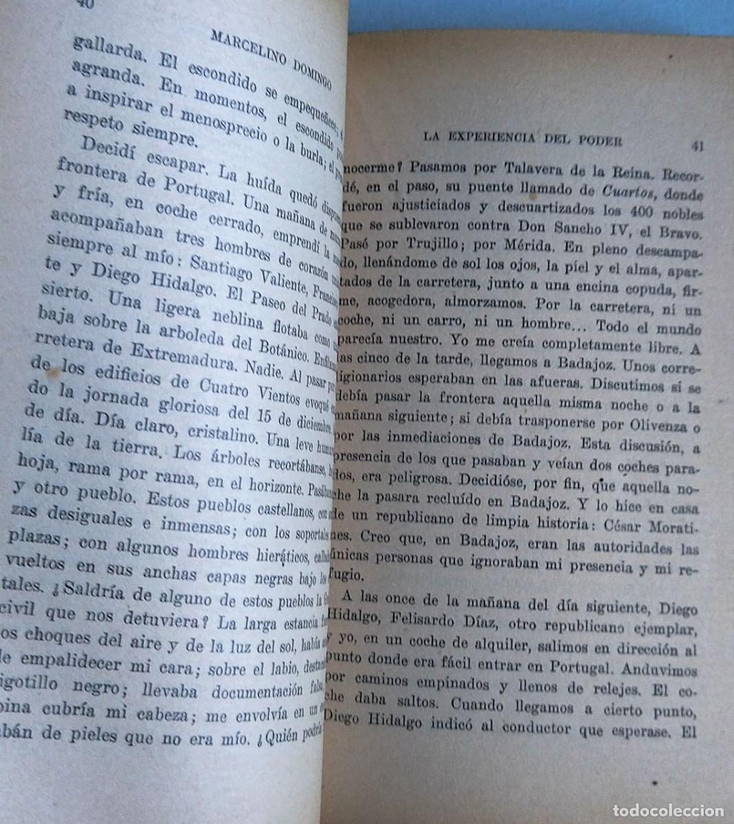 Libros antiguos: La experiencia del Poder - DOMINGO, Marcelino - Foto 5