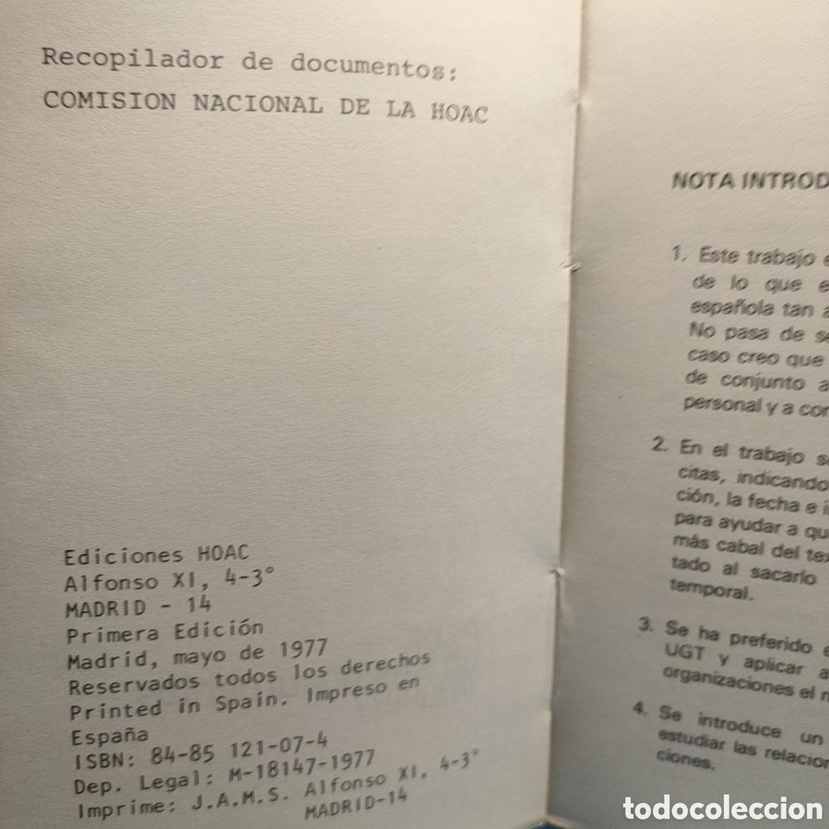 Libros antiguos: PSOE en sus documentos 1879-1977. - Foto 4