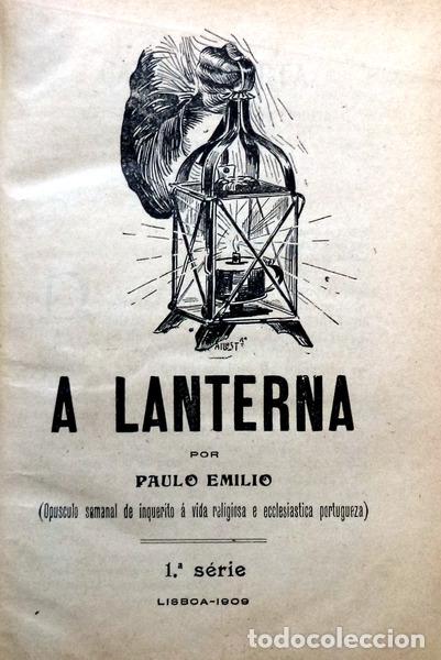Libros antiguos: ALMEIDA. (Avelino de) - A LANTERNA. - Foto 2