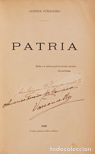 Libros antiguos: GUERRA JUNQUEIRO. - PATRIA. - Foto 1