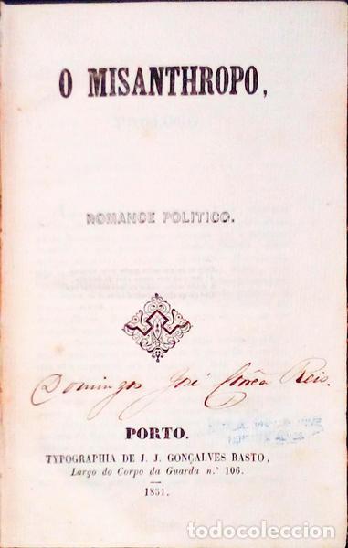 Libros antiguos: MISANTHROPO (O). - Foto 1