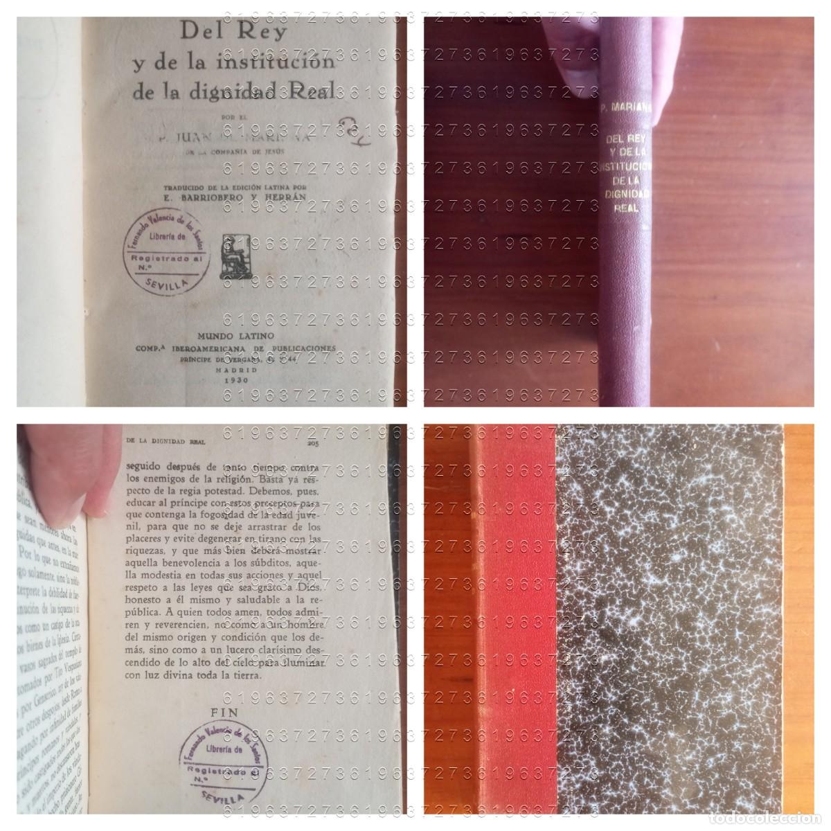 Libros antiguos: DEL REY Y DE LA INSTITUCION DE LA DIGNIDAD REALE BARRIOBERO Y HERRAN MUNDO LATINO 1930 U78