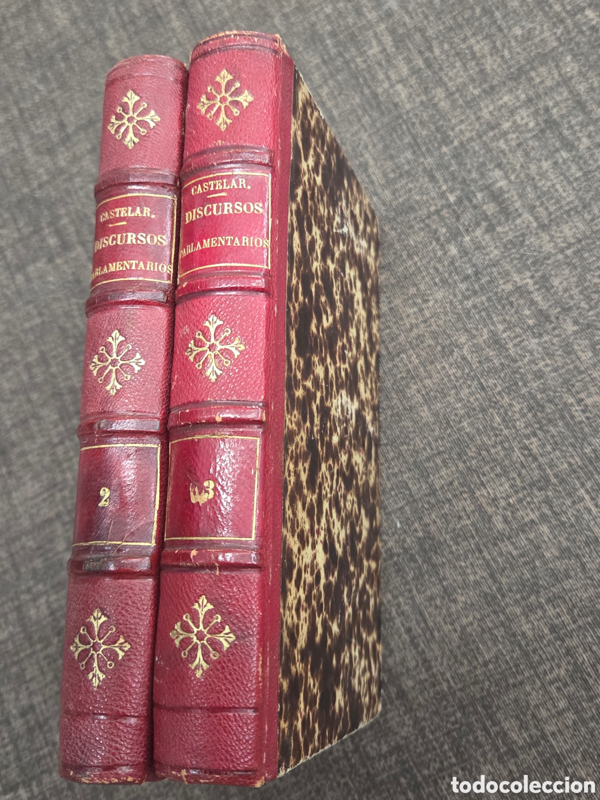 Libros antiguos: DISCURSOS PARLAMENTARIOS DE DON EMILIO CASTELAR 1871 Tomos 1 y 2