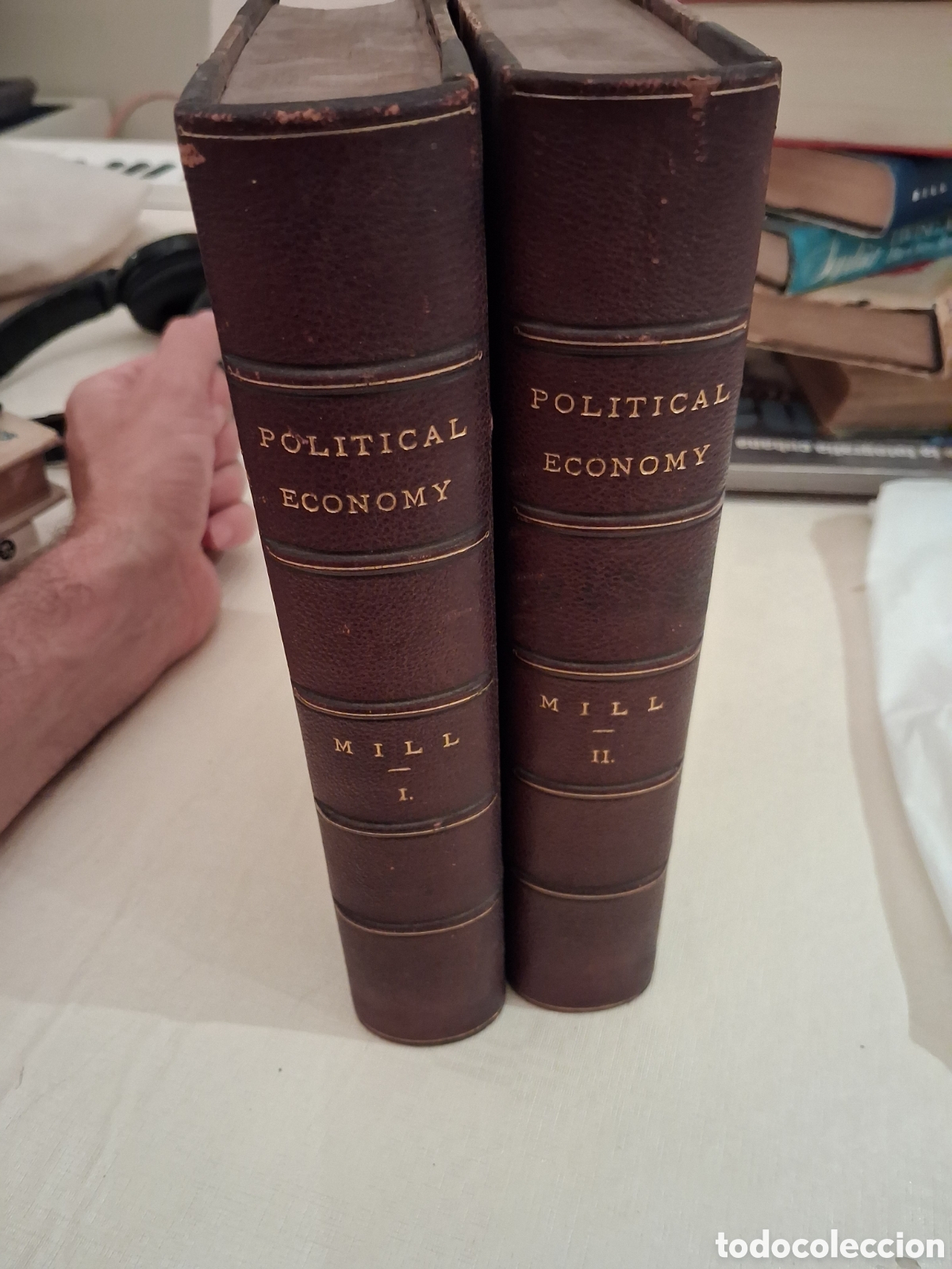 Libros antiguos: Principles of Political Economy, John Stuart Mill (first American edition)