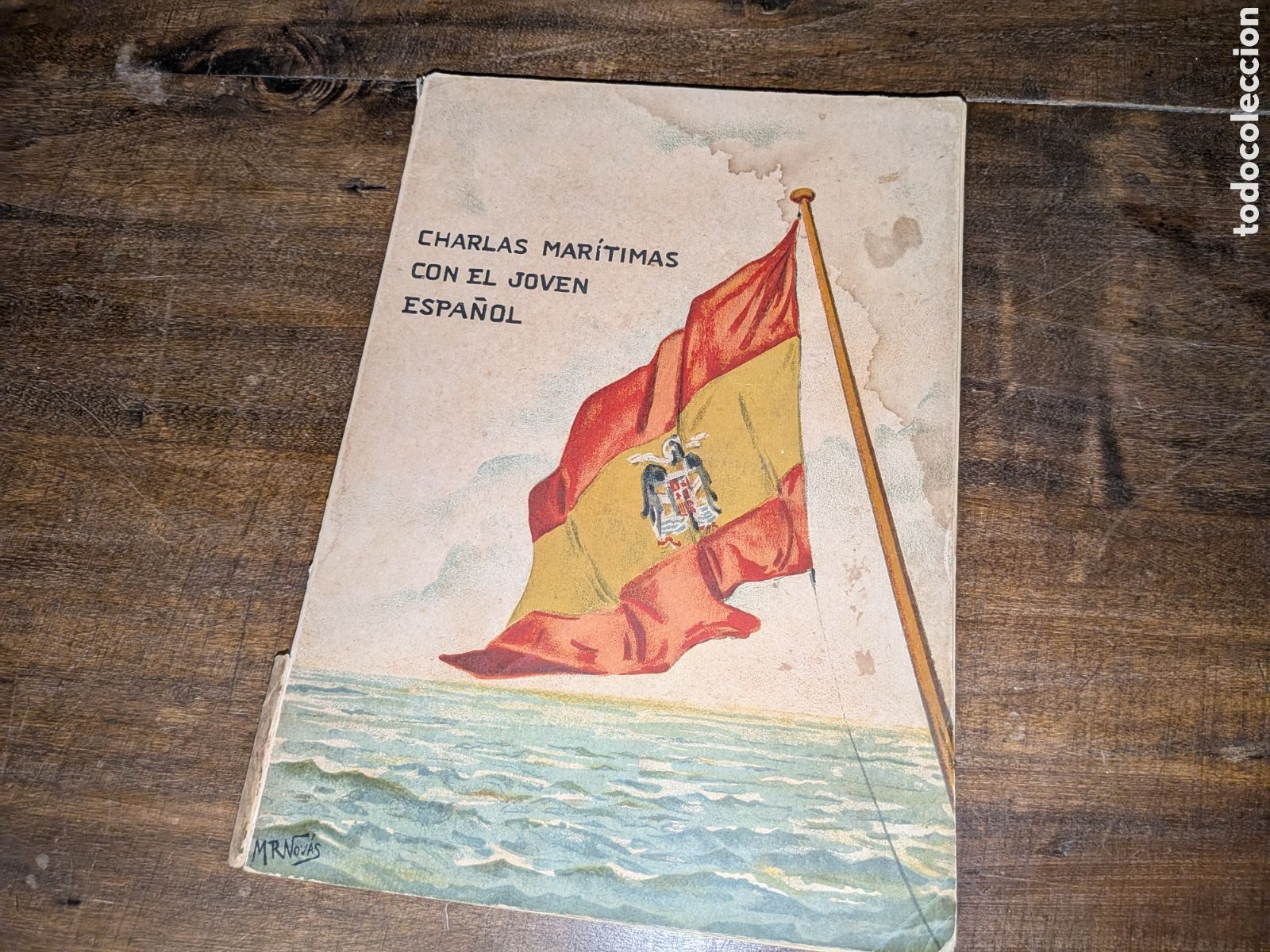 Libros antiguos: Charlas mar&iacute;timas con el joven espa&ntilde;ol Manuel R. Novas Madrid 1943 en 4⁰ 142 p&aacute;g