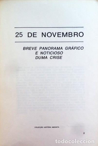 Libros antiguos: VINTE E CINCO DE NOVEMBRO. - Foto 2