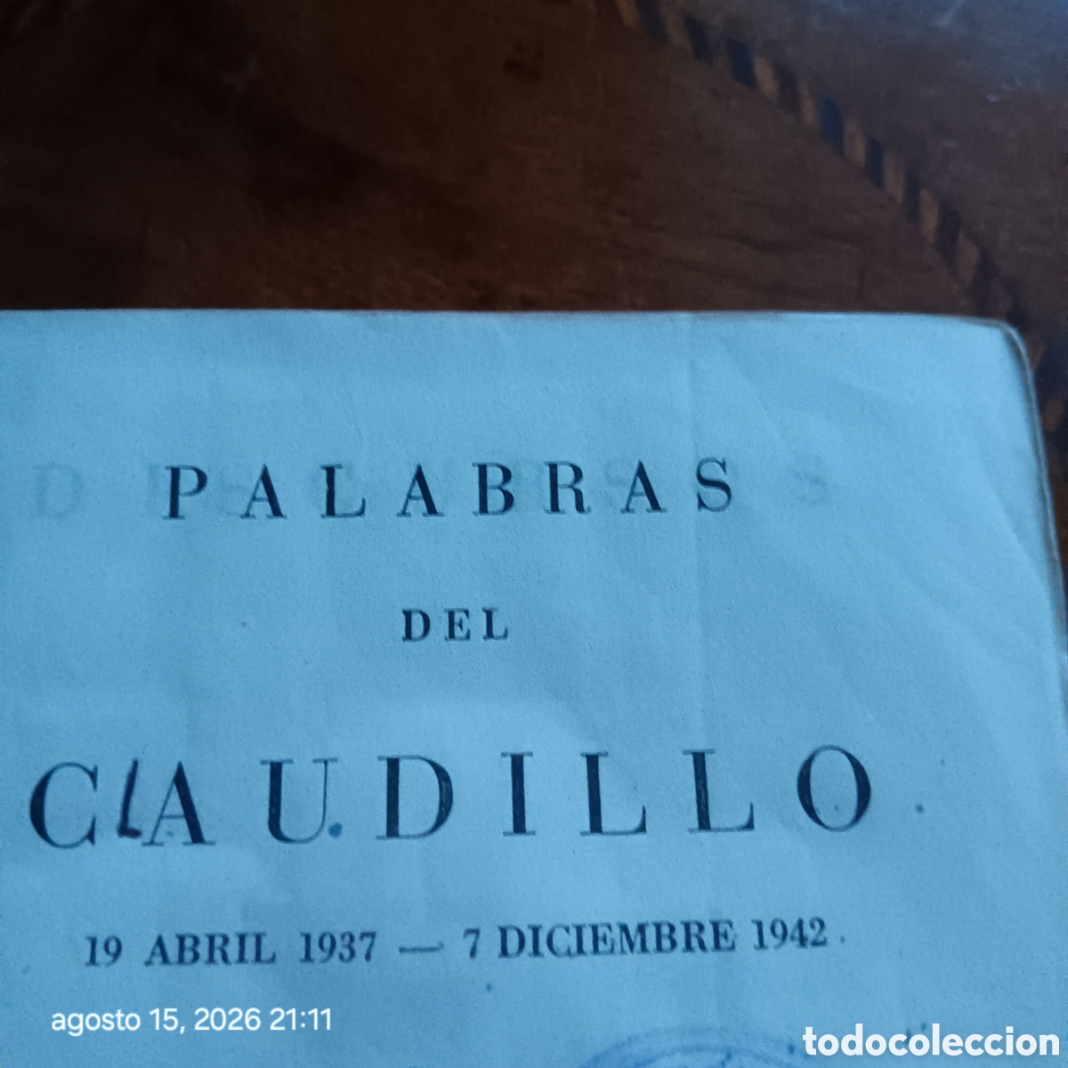 Libros antiguos: Libro Palabras del Caudillo - Foto 3