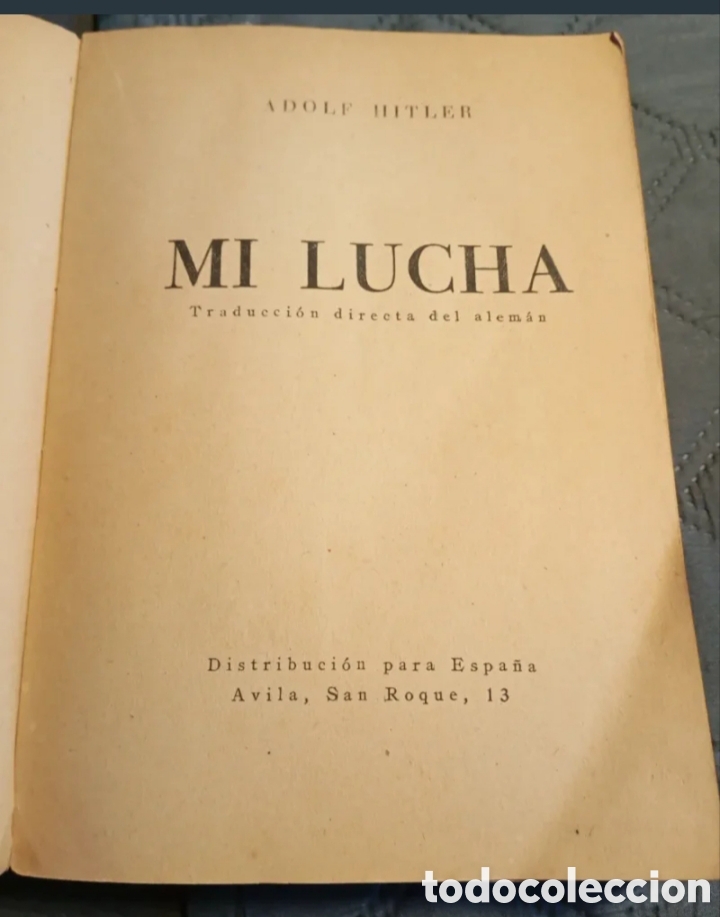Libros antiguos: Mi lucha (Mein kampf)