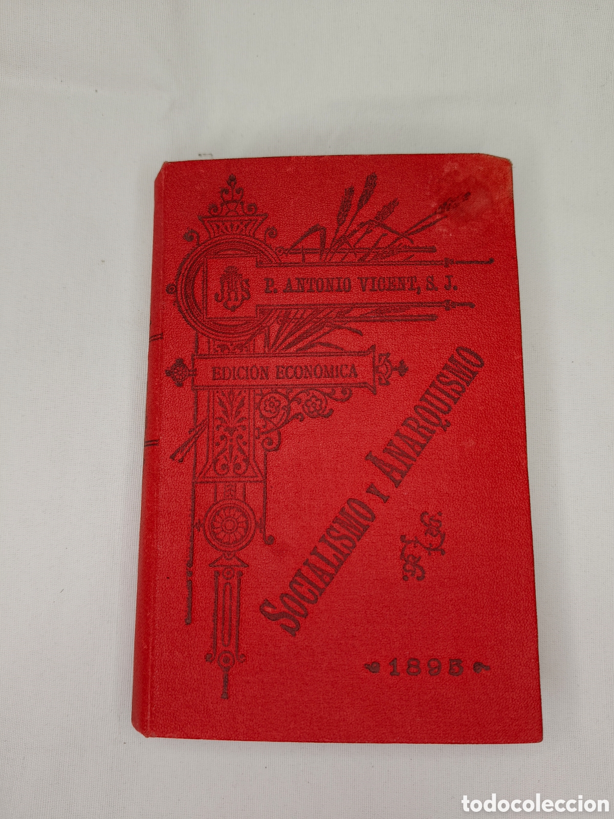 Libros antiguos: Libro Antiguo 1895 - Socialismo y Anarquismo - P. Antonio Vicent S.J. - Edici&oacute;n Econ&oacute;mica Valencia