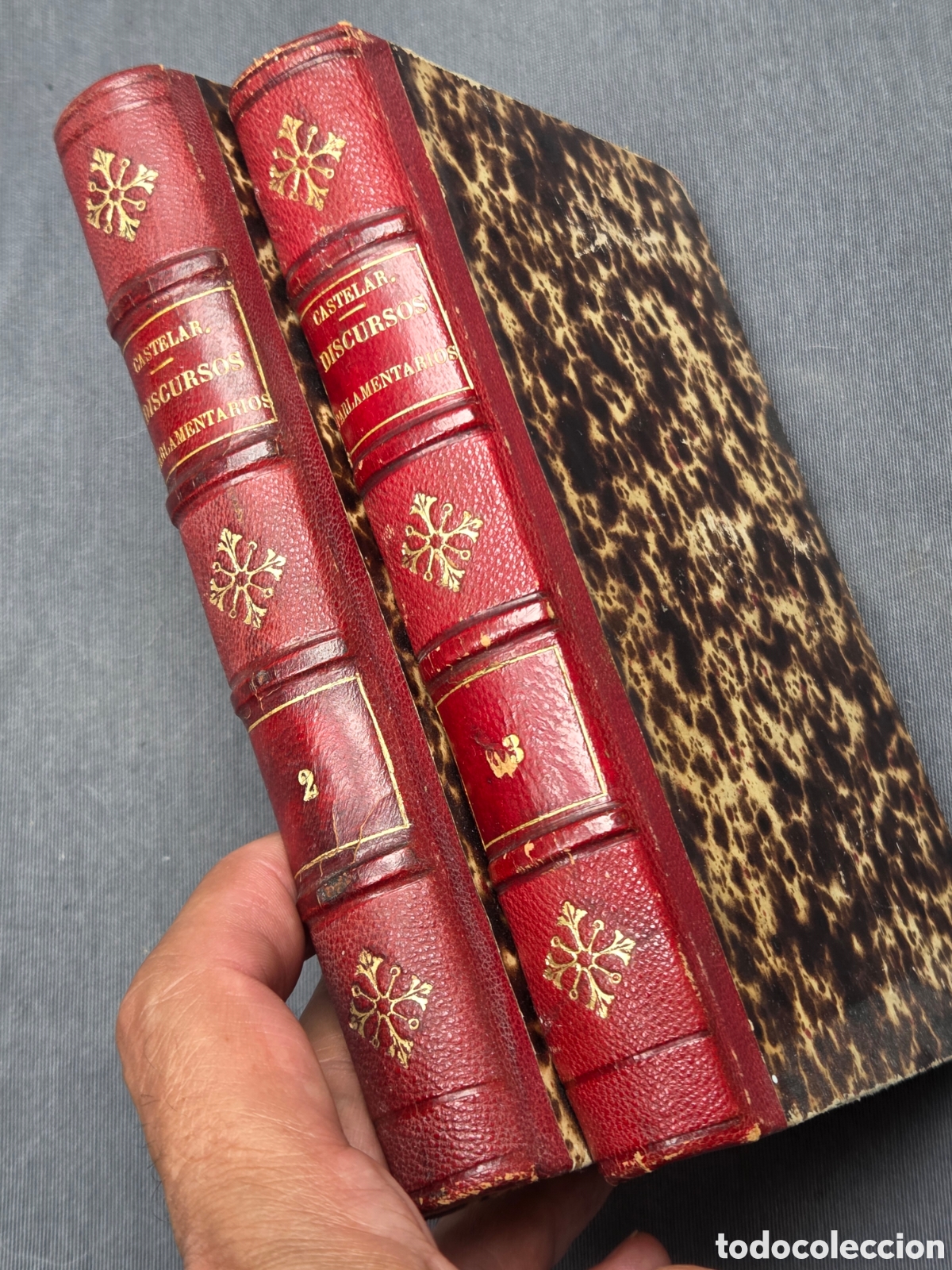 Libros antiguos: DISCURSOS PARLAMENTARIOS DE DON EMILIO CASTELAR 1871 Tomos II y III